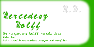 mercedesz wolff business card